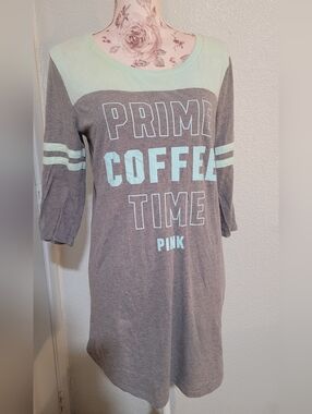 PINK Mint Green & Pink Logo Graphic Tee